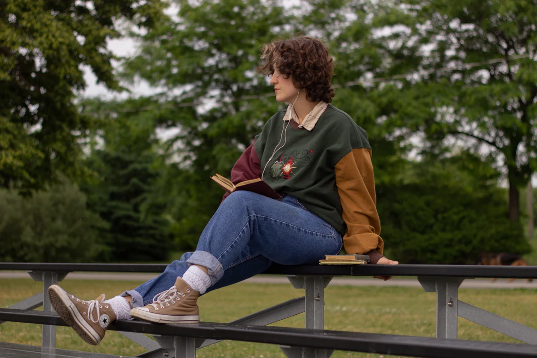 A Torch to Burn // Retro Forest Cotton Crewneck - Image 7