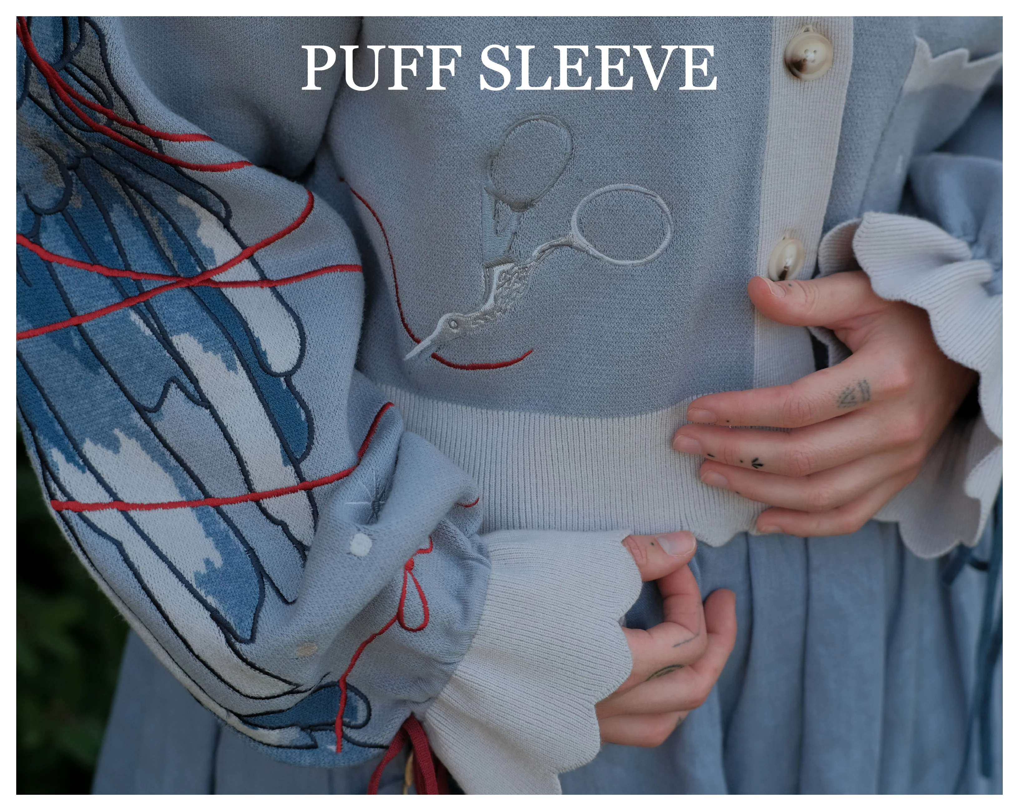 Bluebird's Curse // Embroidered Cardigan - Image 4