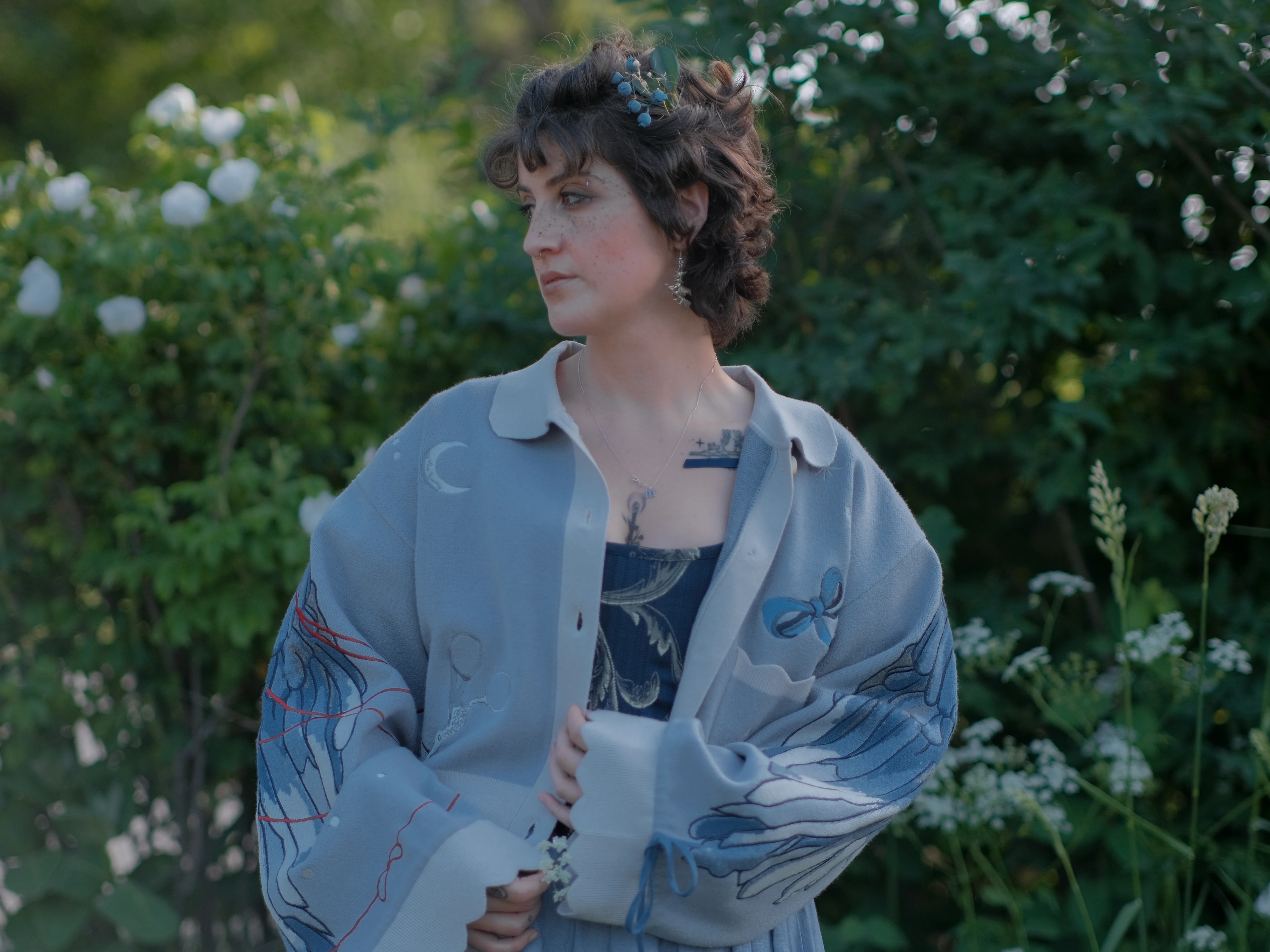 Bluebird's Curse // Embroidered Cardigan - Image 6