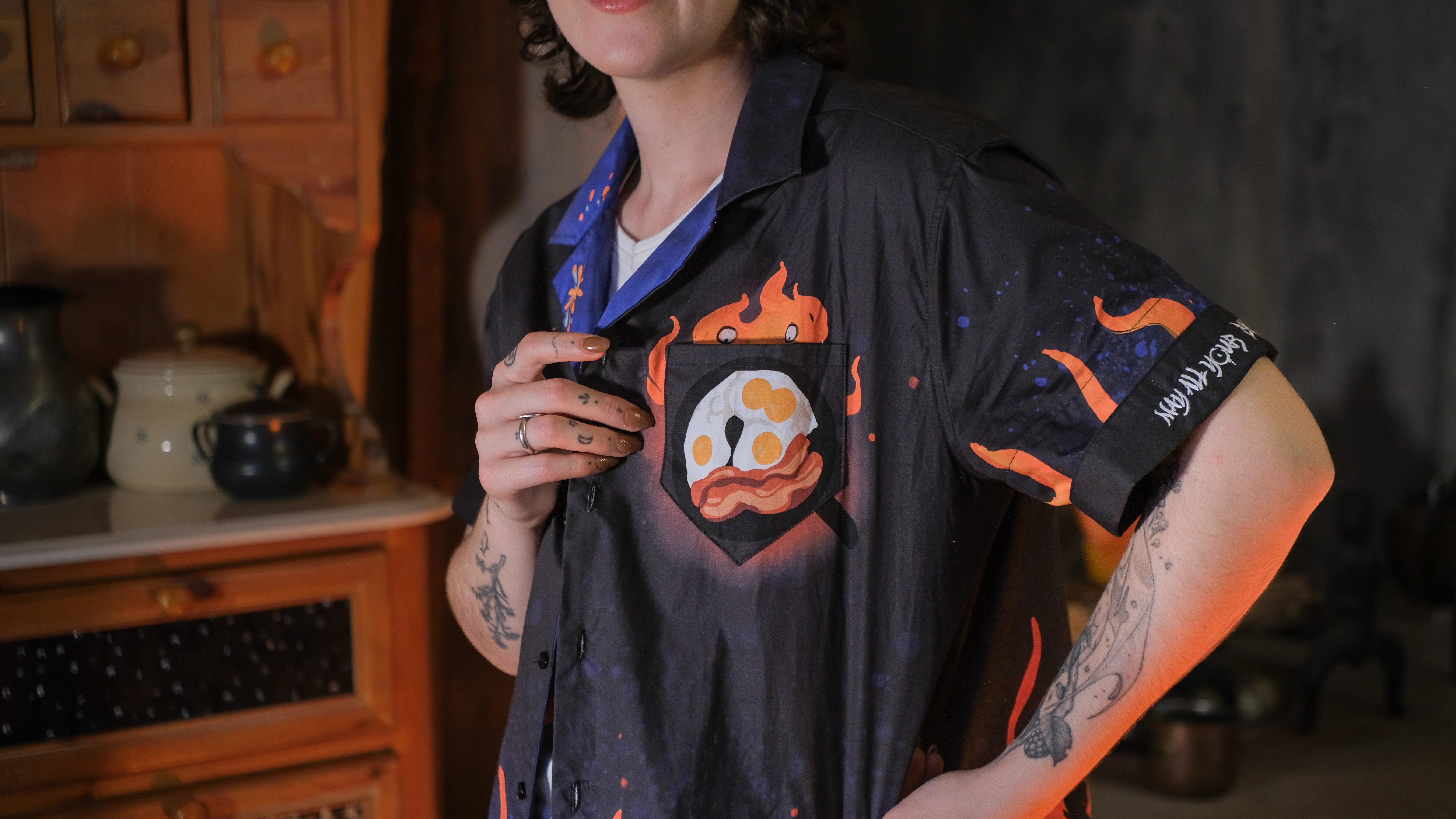 Demonspark Button-Up T-Shirt - Image 5