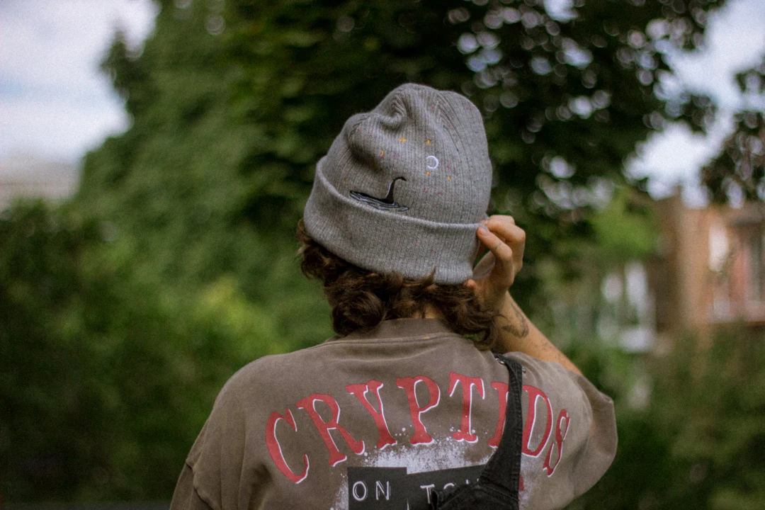 Cozy Cryptid Club // Fog Grey Beanie - Image 9