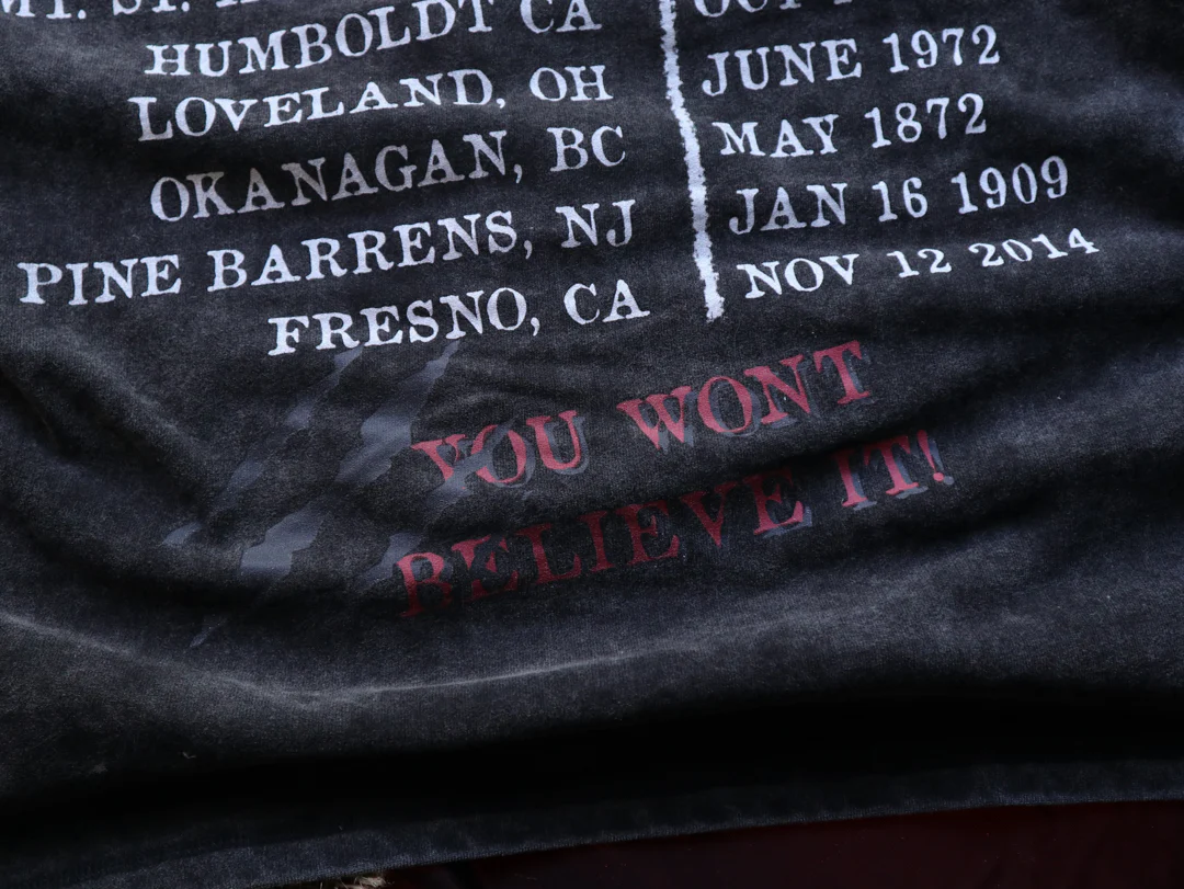 Cryptids on Tour // Vintage Black Wash T-Shirt - Image 11