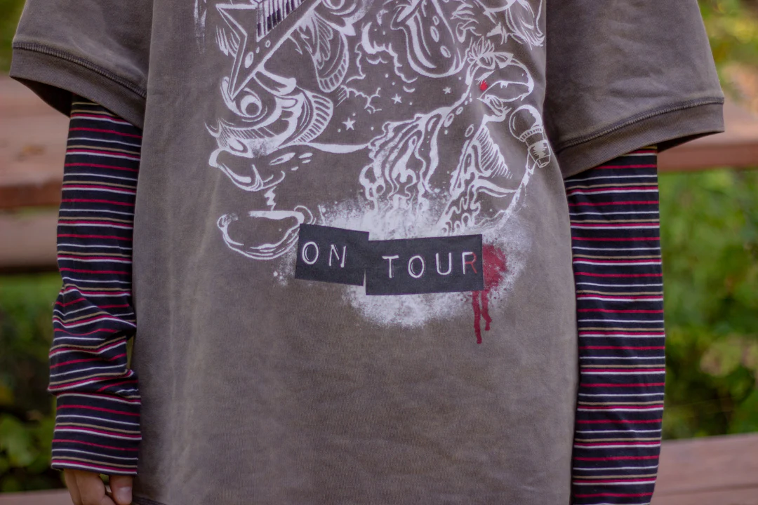 Cryptids on Tour // Bone Dust Brown Wash T-Shirt - Image 10