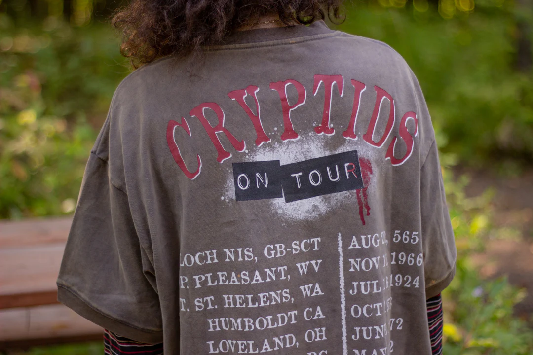 Cryptids on Tour // Bone Dust Brown Wash T-Shirt - Image 7