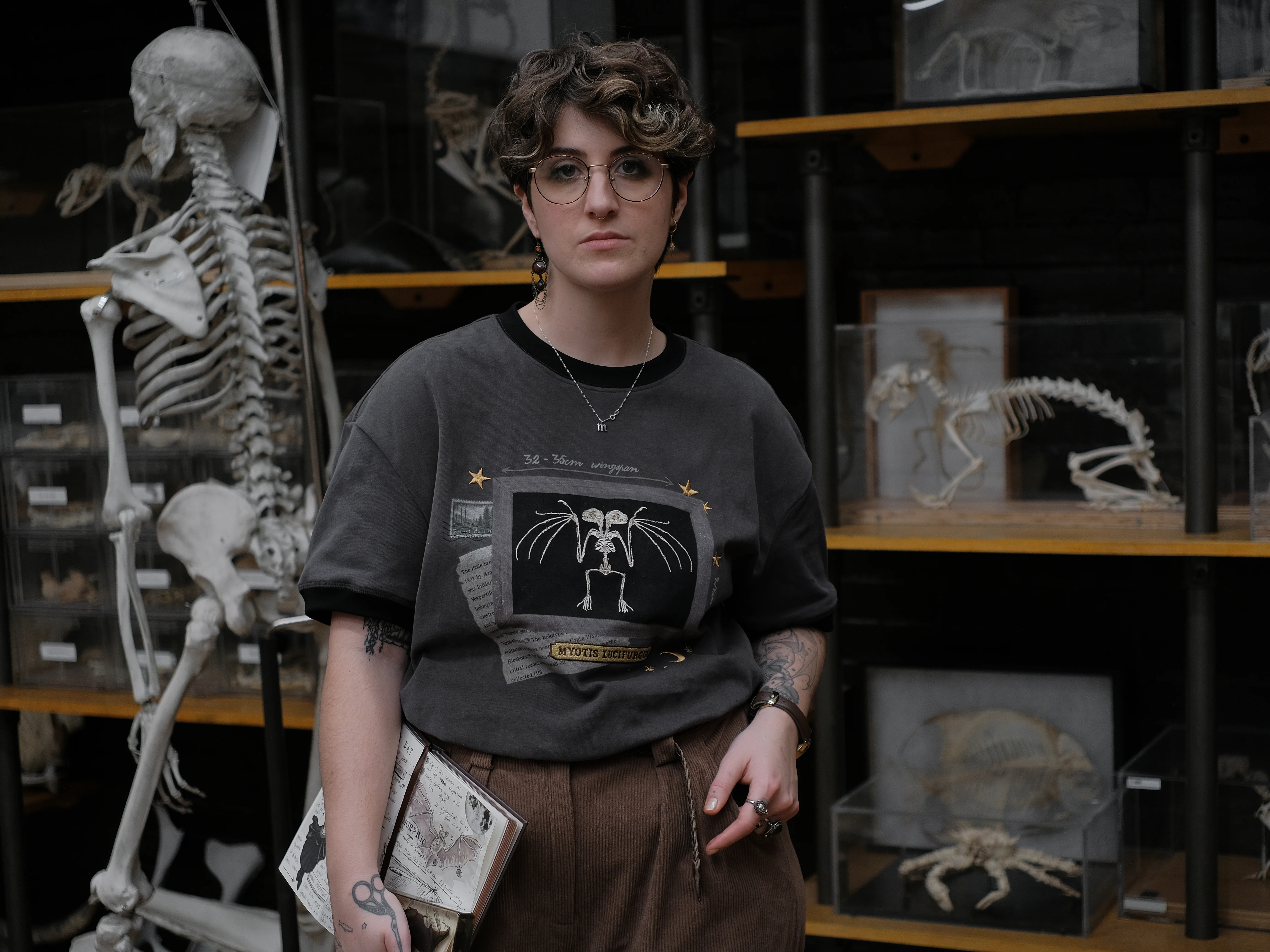 Skeletal Bat // Framed Specimen Tee  (Heavy-weight) - Image 3