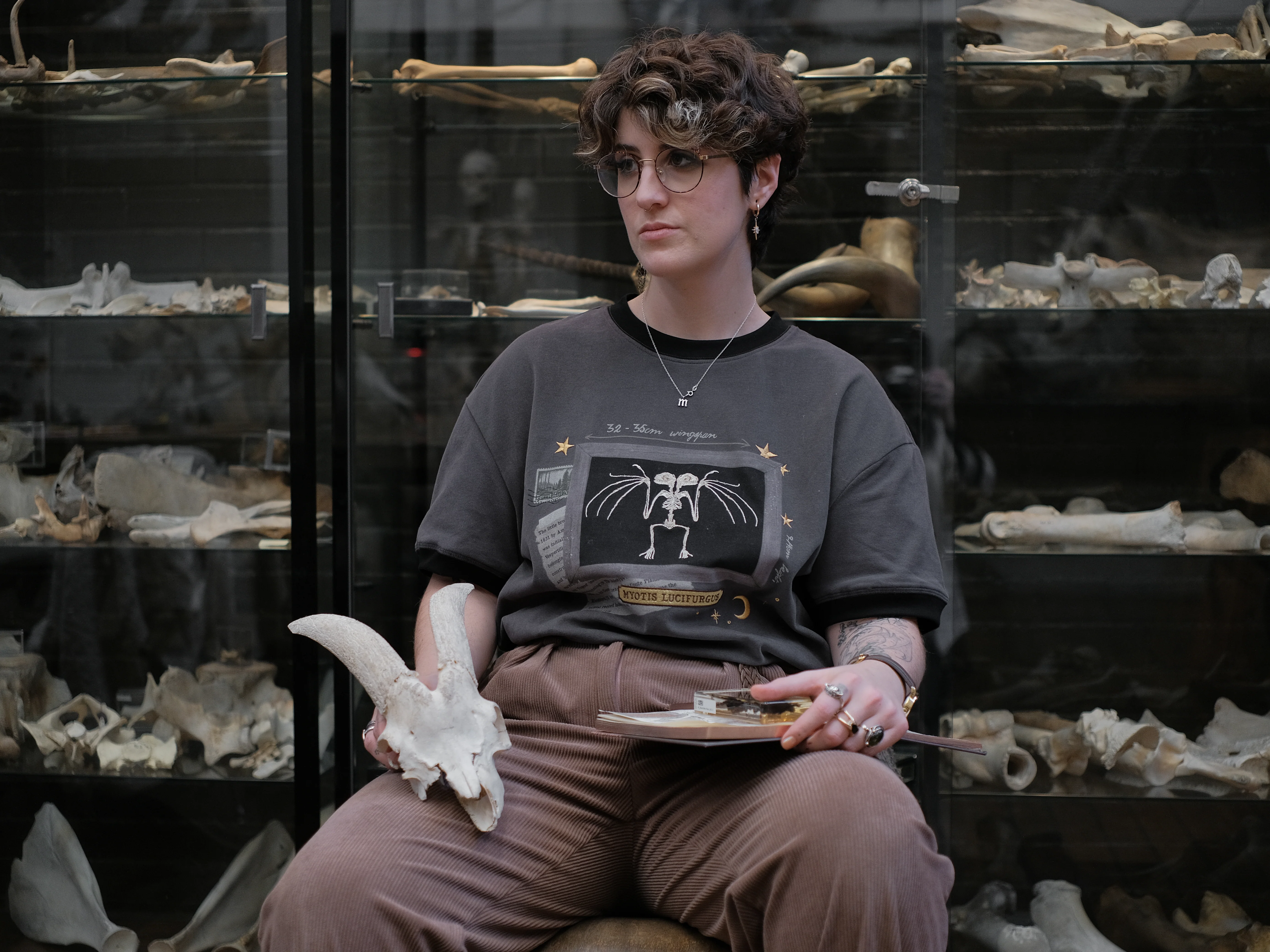 Skeletal Bat // Framed Specimen Tee  (Heavy-weight) - Image 4
