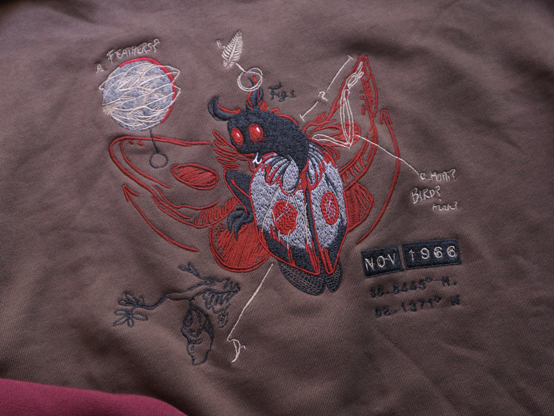 Mothman Crewneck // Cozy Cryptid Club - Image 8