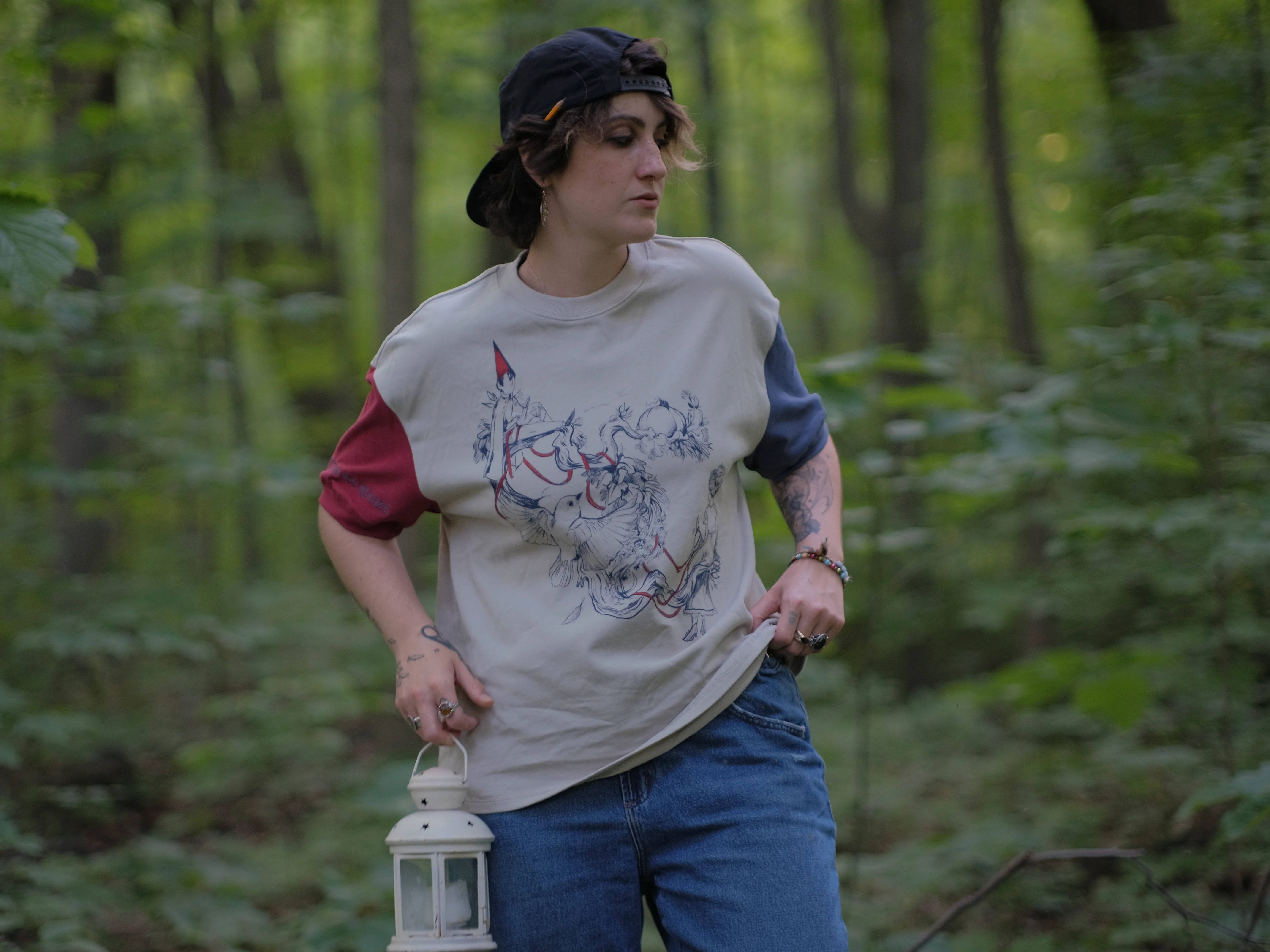One is a Bird // Ringer T-Shirt - Image 8