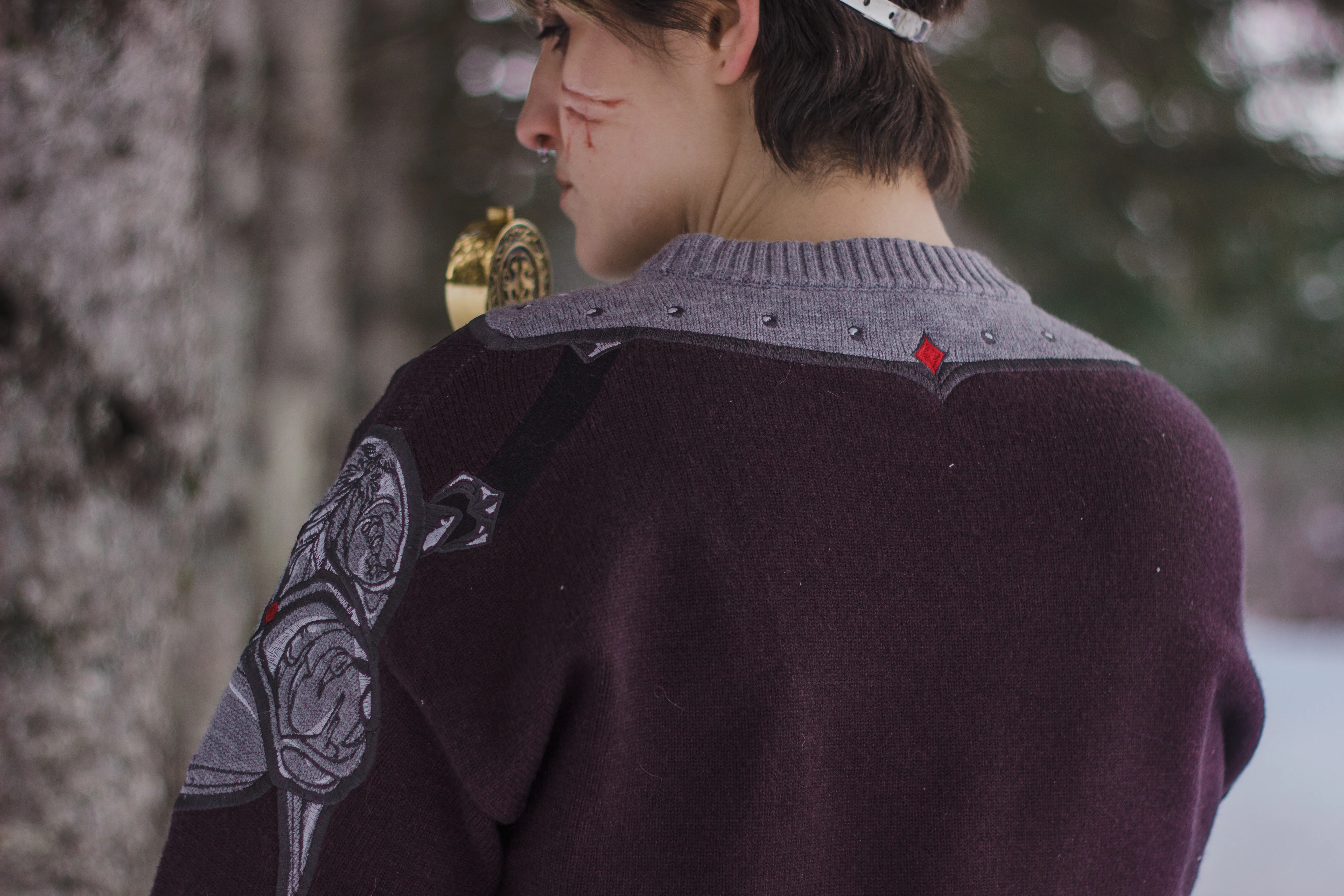 The Grave Knight // Embroidered Crewneck - Image 9