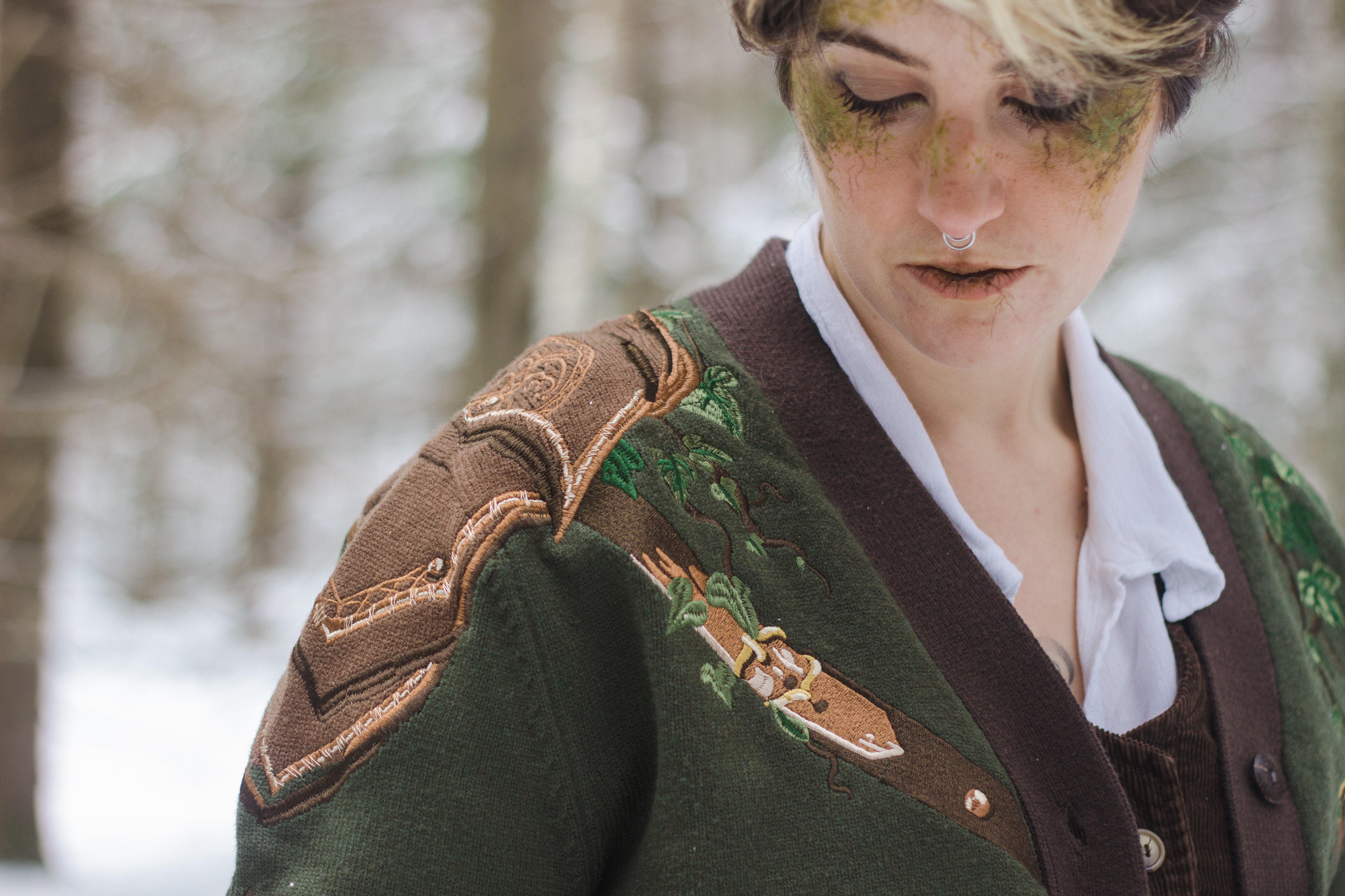 The Knight of Ivy // Embroidered Cardigan - Image 6