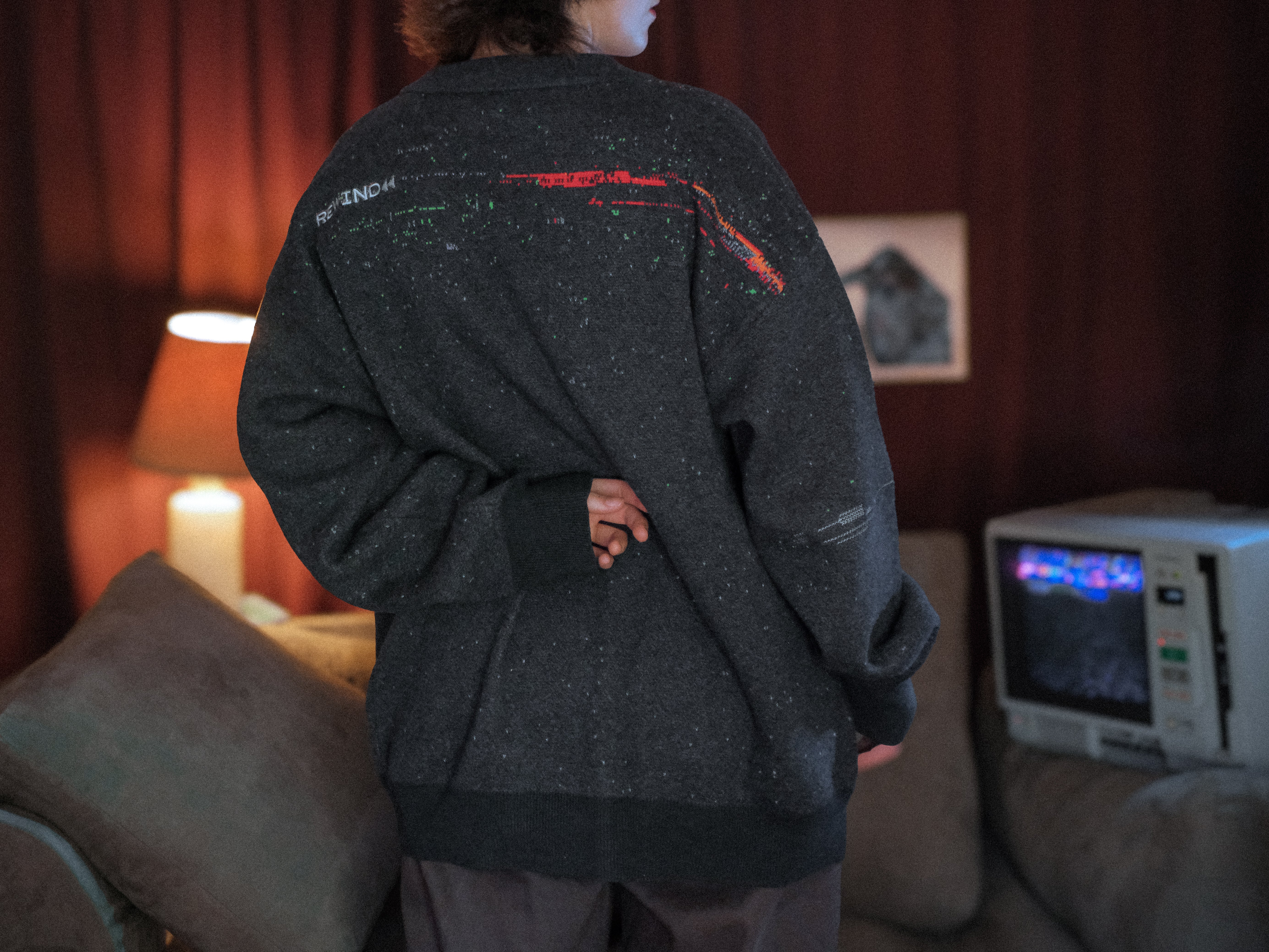 VHS Glitchwave // Knit Cardigan - Image 4